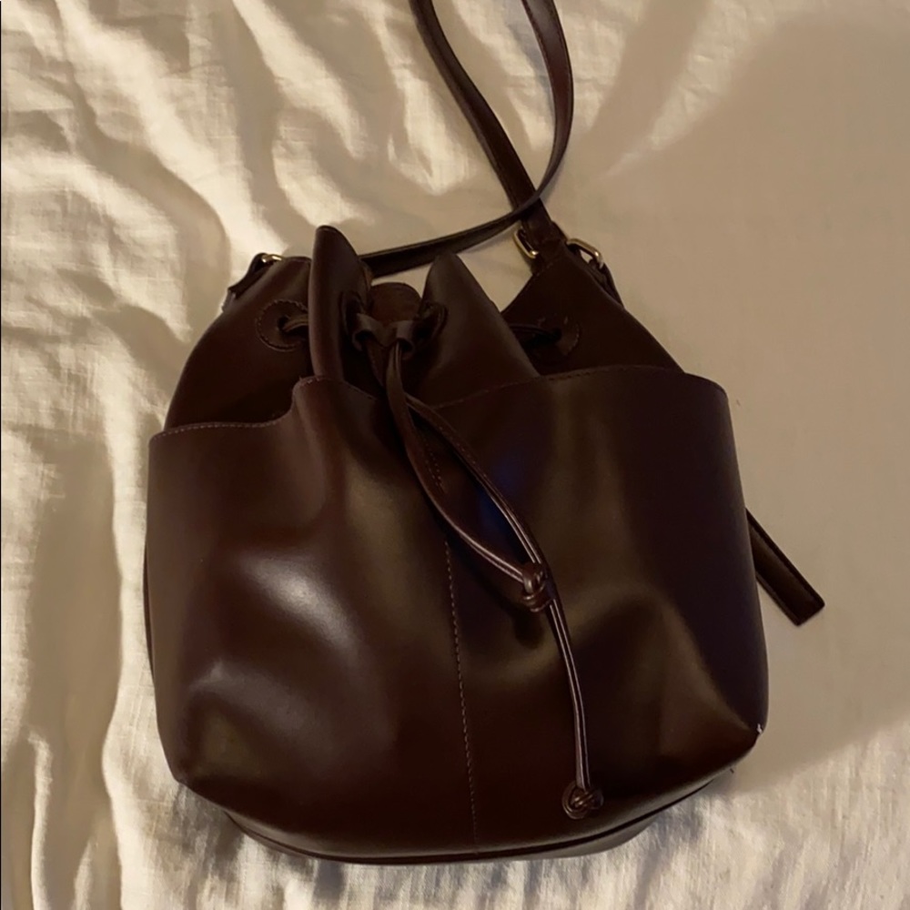 Purple drawstring bag - forever 21